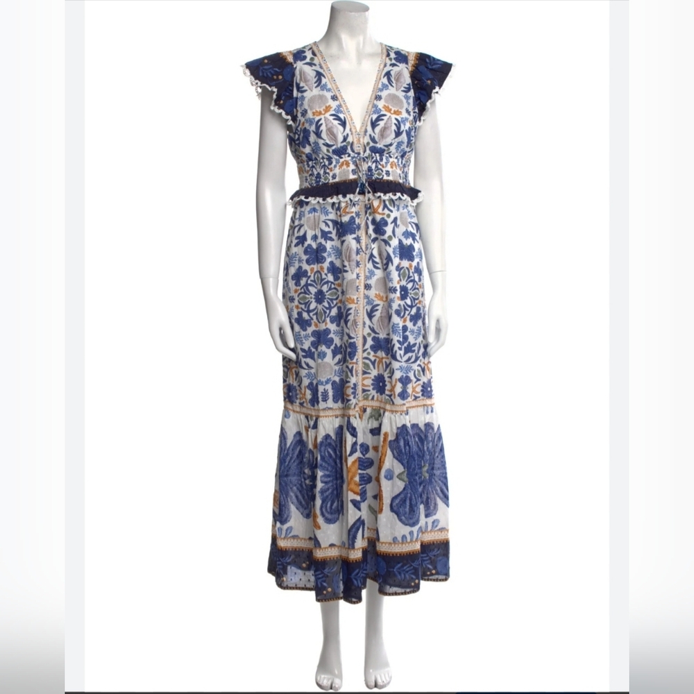 House Of Harlow 1960 Garden Floral Beach Maxi Dress. Size: Large.